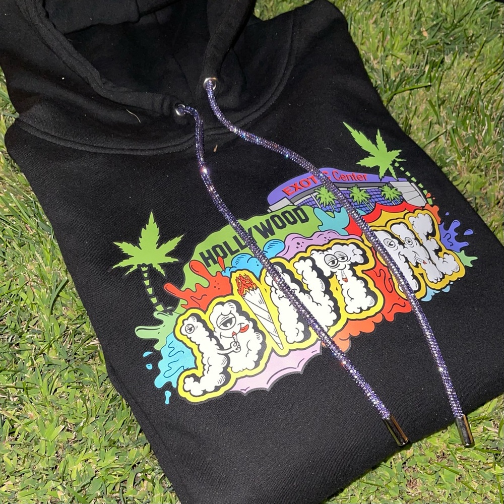 JOINT ME 💜 PURPLE CRYSTAL HOODIE SWAROVSKI